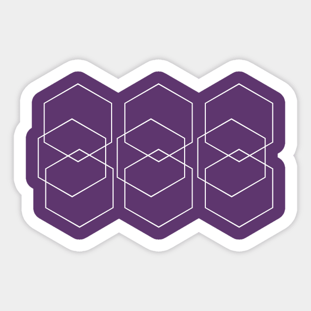 Triple, square, certain Sticker by adeeb0